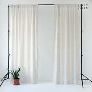 Firany - Kremowa firanka 130x200 cm Daytime – Linen Tales - miniaturka - grafika 1