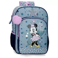 Plecaki szkolne i tornistry - Disney Minnie Style Plecak szkolny z wózkiem Niebieski 30x40x13 cms Poliester 15.6L, niebieski, Mochila Escolar con Carro, plecak szkolny na kółkach - miniaturka - grafika 1