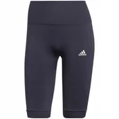 Legginsy - Legginsy damskie adidas Aeroknit Seamless Short Tights granatowe HE2960 XS - Adidas - miniaturka - grafika 1
