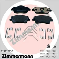 Klocki hamulcowe - Klocki hamulcowe - komplet ZIMMERMANN 22997.185.2 - miniaturka - grafika 1