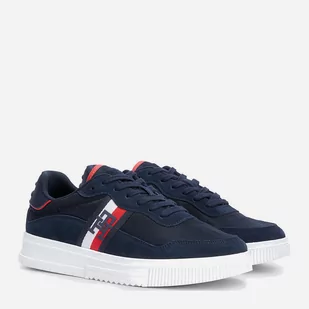 Trampki męskie niskie Tommy Hilfiger FM0FM04585 44 Niebieskie (8720644267097) - Trampki męskie - miniaturka - grafika 1