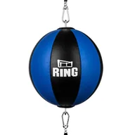 Gruszki treningowe - RING Gruszka refleksowa skóra syntetyczna czarno-niebieska - miniaturka - grafika 1