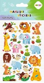Zeszyty szkolne - Naklejki 3d Soft Puffy - Safari Friends, 110x205 mm - miniaturka - grafika 1