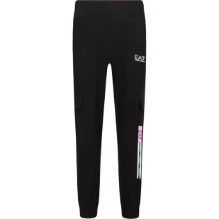 EA7 Spodnie dresowe | Regular Fit - Spodnie sportowe damskie - miniaturka - grafika 1