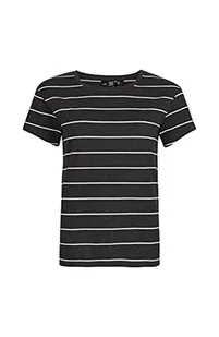 O'Neill O'Neill Koszulka damska Essential z okrągłym dekoltem, z okrągłym dekoltem wielokolorowa Black With White XS-XL 1P7324 - Koszulki i topy damskie - miniaturka - grafika 1