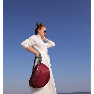 Duża wodoodporna nerka bordo-burgund - Nerki - miniaturka - grafika 1