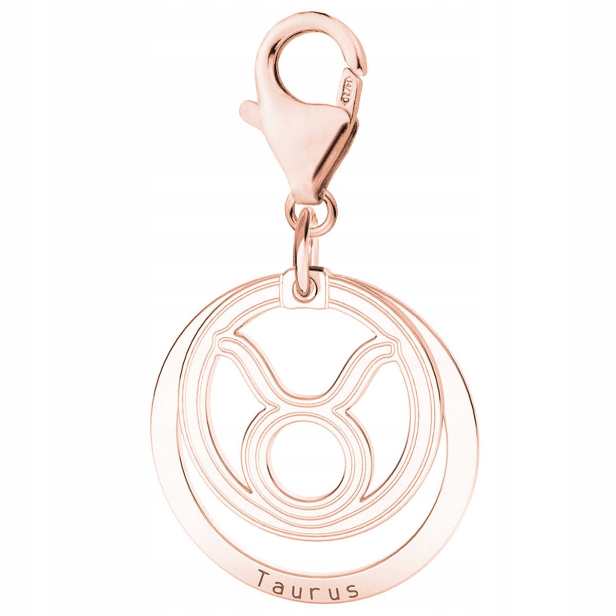 Zawieszka Pozłacana ze Znakiem Zodiaku dla Byka Znak Zodiaku Byk SREBRO 925