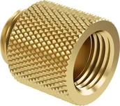 Chłodzenie wodne - Barrow Barrow G1/4 Zoll Verlängerung gerade MF 15 - gold - miniaturka - grafika 1