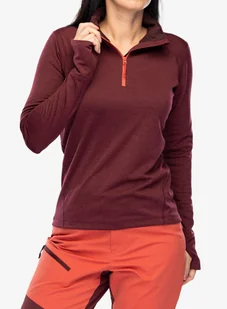 Bluza damska Helly Hansen LIFA Tech Lite 1/2 Zip - hickory/coral almond - Bluzy sportowe damskie - miniaturka - grafika 1