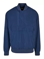 Kurtki męskie - Urban Classics Męska kurtka, sweter bomberka, kurtka dla mężczyzn, wiatrówka do zakładania w stylu bomberki, dostępna w 2 kolorach, rozmiary S - 5XL, ciemnoniebieski, 4XL - miniaturka - grafika 1
