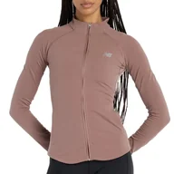Bluzy sportowe damskie - Bluza damska New Balance WJ53101EAS - różowy - miniaturka - grafika 1