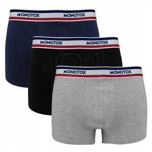 Bokserki Monotox Basics Boxer Brief 3-pak M MX21063 L - Majtki męskie - miniaturka - grafika 1
