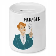 Skarbonki - SKARBONKA DLA KIEROWNIKA MANAGER PREZENT z Nadrukiem ze Zdjęciem - miniaturka - grafika 1
