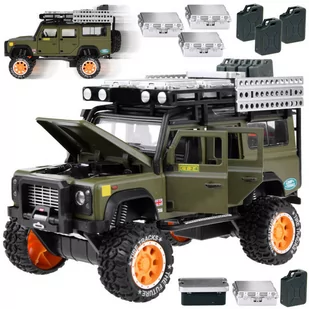 Samochodzik terenowy z dźwiękiem, światłami zabawkowe autko, Jeep CT24, 1:24 - Samochody i pojazdy dla dzieci - miniaturka - grafika 1