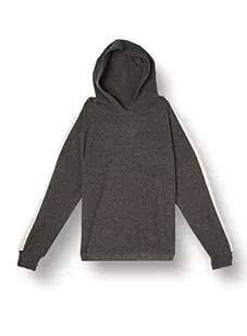 ONLY Women's ONLULDA L/S Stripe Hood TOP JRS sweter, Dark Grey Melange/Szczegóły: Melange W Pumice, XXS, Dark Grey Melange/Szczegóły: melanż W Pumice, XXS - Swetry damskie - miniaturka - grafika 1