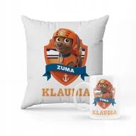 Gadżety dla niej i dla niego - ZESTAW KUBEK + PODUSZKA PSI PATROL ZUMA + IMIĘ - miniaturka - grafika 1