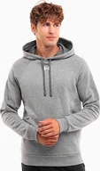 Bluzy męskie - Under Armour Bluza z kapturem męska Under Armour Rival Fleece Hoodie szara 1379757 025 M - miniaturka - grafika 1