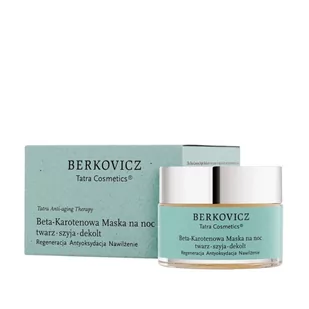 Berkovicz Tatra Cosmetics Berkovicz Tatra Cosmetics Beta-karotenowa Maska na Noc twarz szyja dekolt 50 ml - Maseczki do twarzy - miniaturka - grafika 1