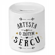 Skarbonki - Dla Artysty Skarbonka na Urodziny Na Prezent z Nadrukiem ze Zdjęciem + Opakowanie na prezent (wzór 01) - miniaturka - grafika 1
