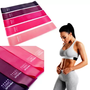 Zestaw gum fitness Spokey ARTIO 5szt. - Pozostały sprzęt i akcesoria do ćwiczeń - miniaturka - grafika 1