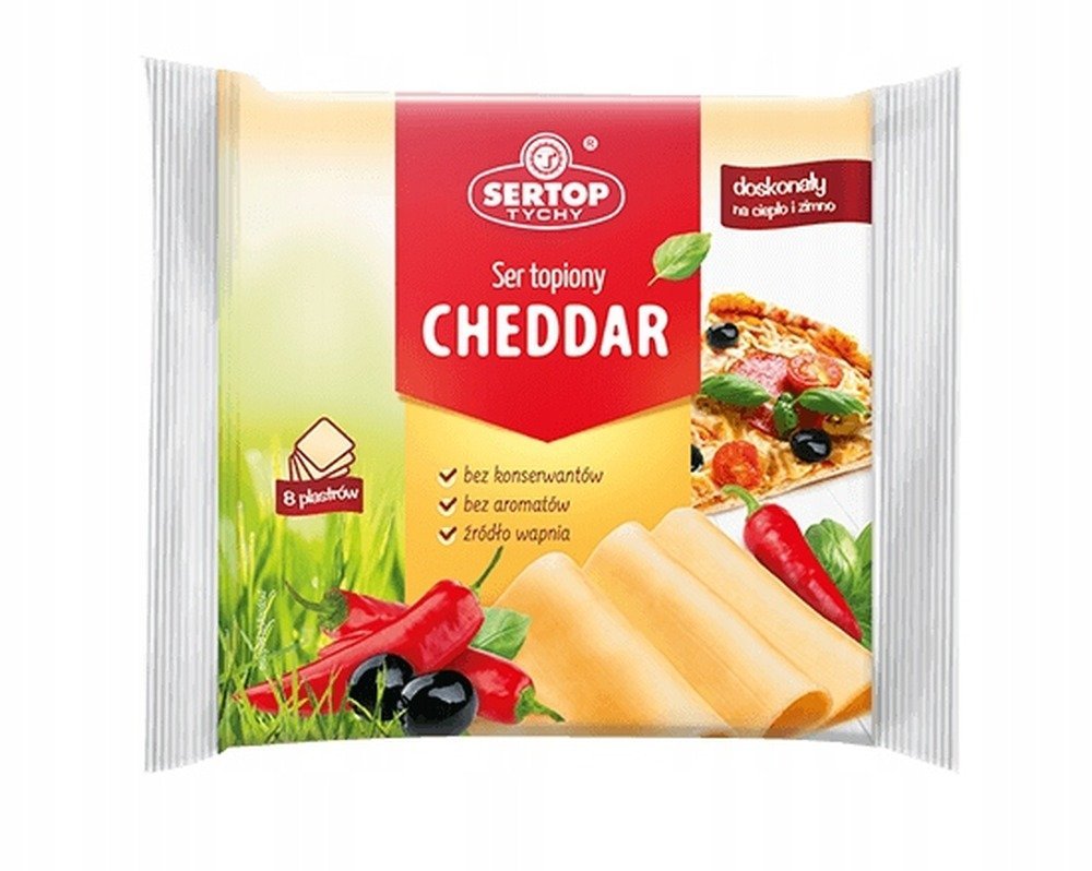Ser topiony Cheddar w plastrach 130 g