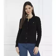 Swetry damskie - POLO RALPH LAUREN Wełniany kardigan | Regular Fit | z dodatkiem kaszmiru - miniaturka - grafika 1