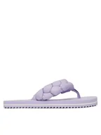 Klapki i japonki damskie - Tommy Jeans Japonki Braided Thong Beach Sandal EN0EN02877 Fioletowy - miniaturka - grafika 1