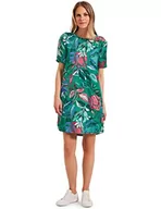 Sukienki - Cecil Damska sukienka lniana, zielony (Trefoil Green), XXL - miniaturka - grafika 1