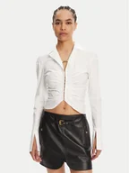Koszule damskie - Versace Jeans Couture Koszula 78HAL203 Biały Slim Fit - miniaturka - grafika 1
