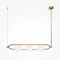 Lampy sufitowe - Lampa wisząca potrójna Erich MOD221PL-03BS balls mosiądz - miniaturka - grafika 1