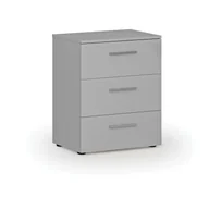 Szafki biurowe - Komoda biurowa do biurka PRIMO GRAY, 740 x 600 x 420 mm, szary - miniaturka - grafika 1