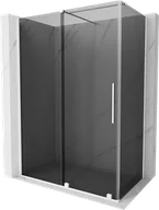 Kabiny prysznicowe - Mexen Velar kabina prysznicowa rozsuwana 150x75 cm, grafit, biała - 871-150-075-41-20 - miniaturka - grafika 1