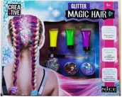 Zabawy w naśladowanie dorosłych - Zestaw do włosów z brokatem - Russell - miniaturka - grafika 1