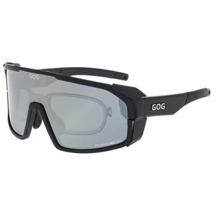 Okulary górskie przeciwsłoneczne polaryzacyjne z wkładką optyczną GOG E490-1PR w kat.4 - Okulary sportowe - miniaturka - grafika 1