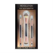Pędzle do makijażu - Makeup Revolution REVOLUTION Brush Flex & Go Brush Set MAKE UP REVOLUTION - miniaturka - grafika 1