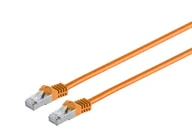 Kable miedziane - Microconnect SFTP710O kabel sieciowy Pomarańczowy 10 m Cat7 S/FTP (S-STP) SFTP710O - miniaturka - grafika 1