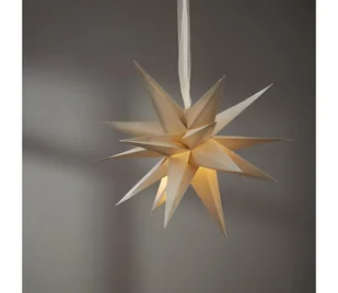 Eglo 411566 - Dekoracja bożonarodzeniowa DECEMBER Gwiazda 1xE14/25W/230V 35 cm beżowa - Ozdoby bożonarodzeniowe - miniaturka - grafika 1
