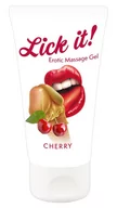 Masaż erotyczny - Lick it! Cherry 50 ml - miniaturka - grafika 1