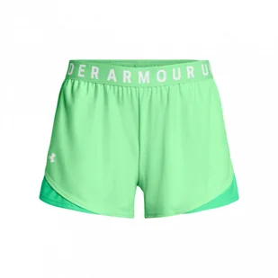 Damskie spodenki treningowe Under Armour Play Up Short 3.0 - zielone - UNDER ARMOUR - Spodnie sportowe damskie - miniaturka - grafika 1
