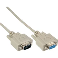 Kable komputerowe i do monitorów - InLine Kabel Szeregowy molded DB9 męski żeński direct szary 3m 12233 - miniaturka - grafika 1