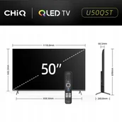 Telewizory - CHiQ U50QST TV 50, UHD, QLED, Google TV, DLG 120 Hz - miniaturka - grafika 1