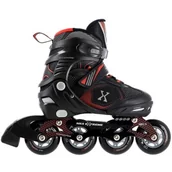 Rolki - Nils Extreme NA9080 CZARNO/CZERWONE ROZM M (35-38) ŁYŻWOROLKI EXTREME - miniaturka - grafika 1