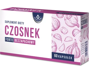 Oleofarm Czosnek forte bezzapachowy 60 kapsułek - Suplementy naturalne - miniaturka - grafika 1