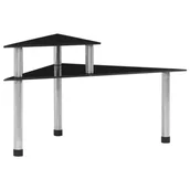 Szafki kuchenne - VidaXL Półka kuchenna, czarna, 49,5x35x26, hartowane szkło 249526 VidaXL - miniaturka - grafika 1