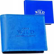 Portfele - Always Wild Duży portfel męski ze skóry naturalnej w orientacji poziomej - Always Wild NoSize - miniaturka - grafika 1