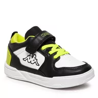 Botki męskie - Kappa Sneakersy Lineup Low K 260932K Black/Lime 1133 - miniaturka - grafika 1