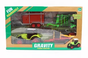 Traktor z maszynami 666-184A 08922 M&Z - Samochody i pojazdy dla dzieci - miniaturka - grafika 1