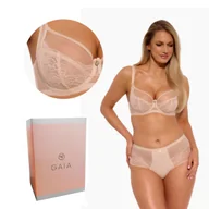 Biustonosze - Biustonosz z koronką Soft Tonia 1253 miękki beżowy  65K - miniaturka - grafika 1