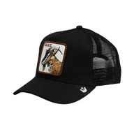 Czapki i chusty sportowe męskie - Czapka z daszkiem Goorin Bros. The Goat Black Trucker - 101-0385-BLK - miniaturka - grafika 1