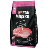 Sucha karma dla psów - Pan Mięsko dla Szczeniąt Cielęcina z Przepiórką L 9kg - miniaturka - grafika 1